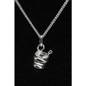 MOOYE ® - Collectie Zilveren Vijzel ketting hanger