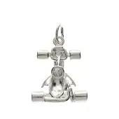 MOOYE ® - Collectie Zilveren Kartauto kettinghanger