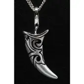 MOOYE ® - Collectie Zilveren Tand inleg onyx hanger n bedel