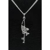 MOOYE ® - Collectie Zilveren Hengel ketting hanger - met vis