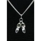 MOOYE ® - Collectie Zilveren Klompen ketting hanger