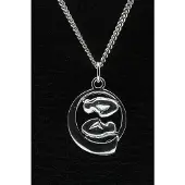 MOOYE ® - Collectie Zilveren Baby tweeling in buik ketting hanger