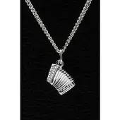 MOOYE ® - Collectie Zilveren Accordeon ketting hanger