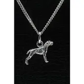 MOOYE ® - Collectie Zilveren Cesky fousek ketting hanger - klein