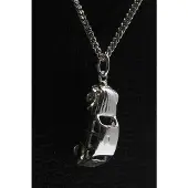 MOOYE ® - Collectie Zilveren Citro n 2CV Lelijk eend 3D ketting hanger