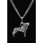MOOYE ® - Collectie Zilveren Wolf ketting hanger - klein