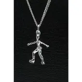 MOOYE ® - Collectie Zilveren IJsdanseres middel ketting hanger