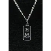 MOOYE ® - Collectie Zilveren Goudkleurige ketting hanger