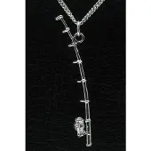 MOOYE ® - Collectie Zilveren Werphengel met molen ketting hanger