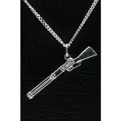 MOOYE ® - Collectie Zilveren Jachtgeweer ketting hanger