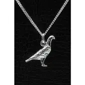 MOOYE ® - Collectie Zilveren Duif ketting hanger - groot