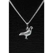 MOOYE ® - Collectie Zilveren Duif ketting hanger - klein