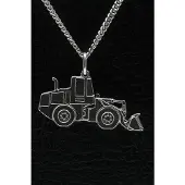 MOOYE ® - Collectie Zilveren Shovel ketting hanger - plat
