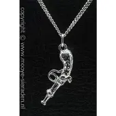 MOOYE ® - Collectie Zilveren Pistool antiek Spaans ketting hanger