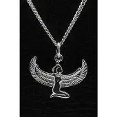 MOOYE ® - Collectie Zilveren Godin Isis ketting hanger