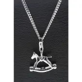 MOOYE ® - Collectie Zilveren Hobbelpaard hanger n bedel