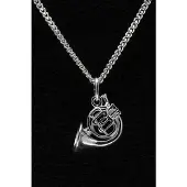 MOOYE ® - Collectie Zilveren Waldhoorn ketting hanger - klein