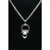 MOOYE ® - Collectie Zilveren Fopspeen ketting hanger