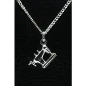 MOOYE ® - Collectie Zilveren Naaimachine ketting hanger