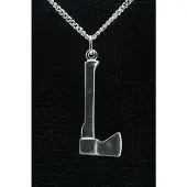 MOOYE ® - Collectie Zilveren Bijl ketting hanger - groot