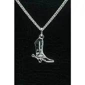 MOOYE ® - Collectie Zilveren Cowboylaars ketting hanger
