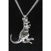 MOOYE ® - Collectie Zilveren Kangoeroe 2 ketting hanger
