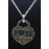 MOOYE ® - Collectie Zilveren Hart I Love You ketting hanger