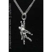 MOOYE ® - Collectie Zilveren Hoogspringer ketting hanger