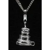 MOOYE ® - Collectie Zilveren Trouwtaart te openen hanger n bedel