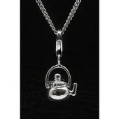 MOOYE ® - Collectie Zilveren Waterketel hanger n bedel