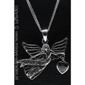 MOOYE ® - Collectie Zilveren Angel of hope ketting hanger