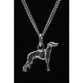 MOOYE ® - Collectie Zilveren Greyhound ketting hanger - klein
