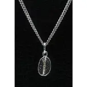 MOOYE ® - Collectie Zilveren Koffie boon ketting hanger