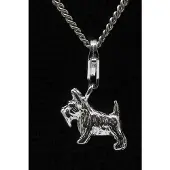 MOOYE ® - Collectie Zilveren Terrier hanger n bedel