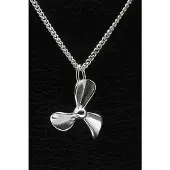 MOOYE ® - Collectie Zilveren Scheepsschroef ketting hanger - groot