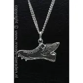 MOOYE ® - Collectie Zilveren Sportschoen met spikes ketting hanger