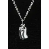 MOOYE ® - Collectie Zilveren Paprika ketting hanger
