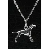 MOOYE ® - Collectie Zilveren Pointer ketting hanger - klein