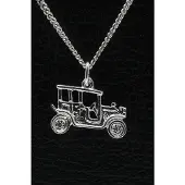 MOOYE ® - Collectie Zilveren Oldtimer ketting hanger