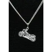 MOOYE ® - Collectie Zilveren Honda racemotor ketting hanger