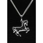 MOOYE ® - Collectie Zilveren Paard ketting hanger