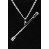 MOOYE ® - Collectie Zilveren Baton - Twirl stokje ketting hanger