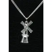 MOOYE ® - Collectie Zilveren Stellingmolen ketting hanger