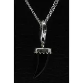 MOOYE ® - Collectie Zilveren Tand Onyx hanger n bedel