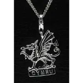 MOOYE ® - Collectie Zilveren Cymru Wales hanger n bedel