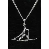 MOOYE ® - Collectie Zilveren Langlaufer ketting hanger