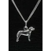 MOOYE ® - Collectie Zilveren Japanse vechthond tosa ketting hanger - klein
