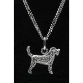 MOOYE ® - Collectie Zilveren Otterhound ketting hanger - klein