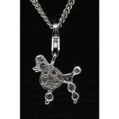 MOOYE ® - Collectie Zilveren Koningspoedel hanger n bedel