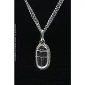 MOOYE ® - Collectie Zilveren Scarabee klein ketting hanger